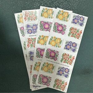 1000 Forever Floral Decorative Postage Stamps